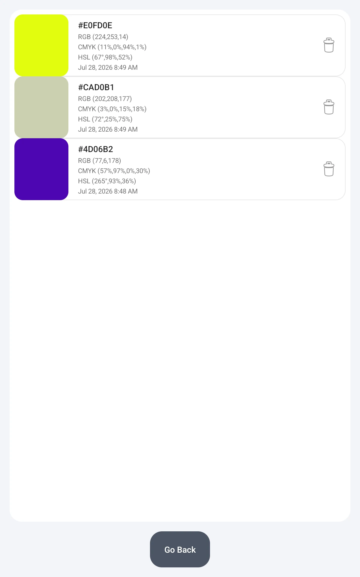 Random Color Generator screenshot